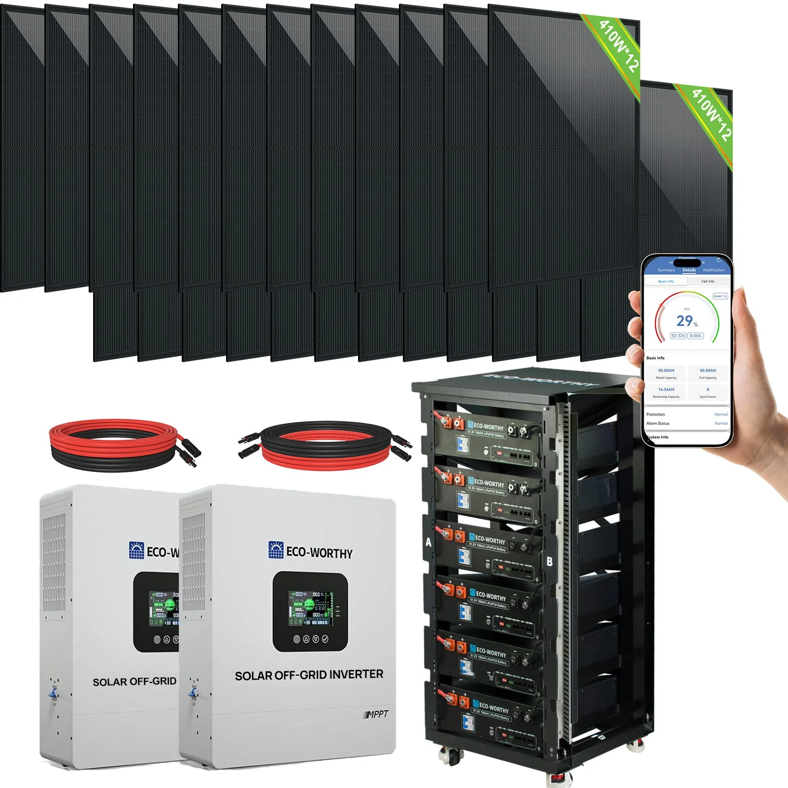 ECO-WORTHY Complete Off-Grid Solar Panel Kit 120V/240V - Image 13