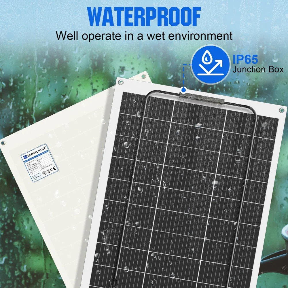 130W 12V Flexible Mono Solar Panel - Image 4