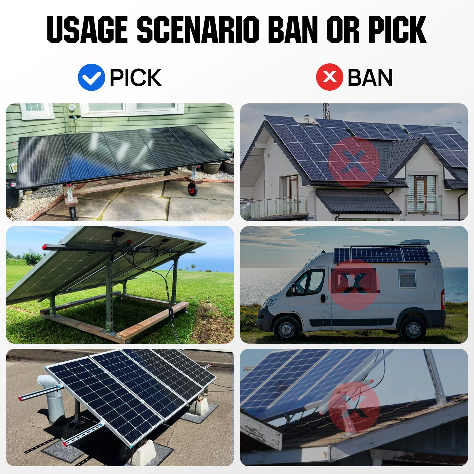 Adjustable Solar Panel Mounting Brackets for 1–4 Pieces of 200W–400W Panels - Image 8