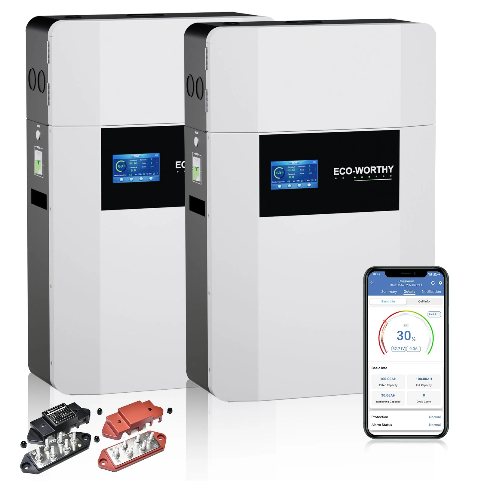 48V 100AH Wall-Mount Lithium Battery LiFePO4 | -4℉ Charge Available | Bluetooth & WiFi | 10 Years Warranty - Image 10