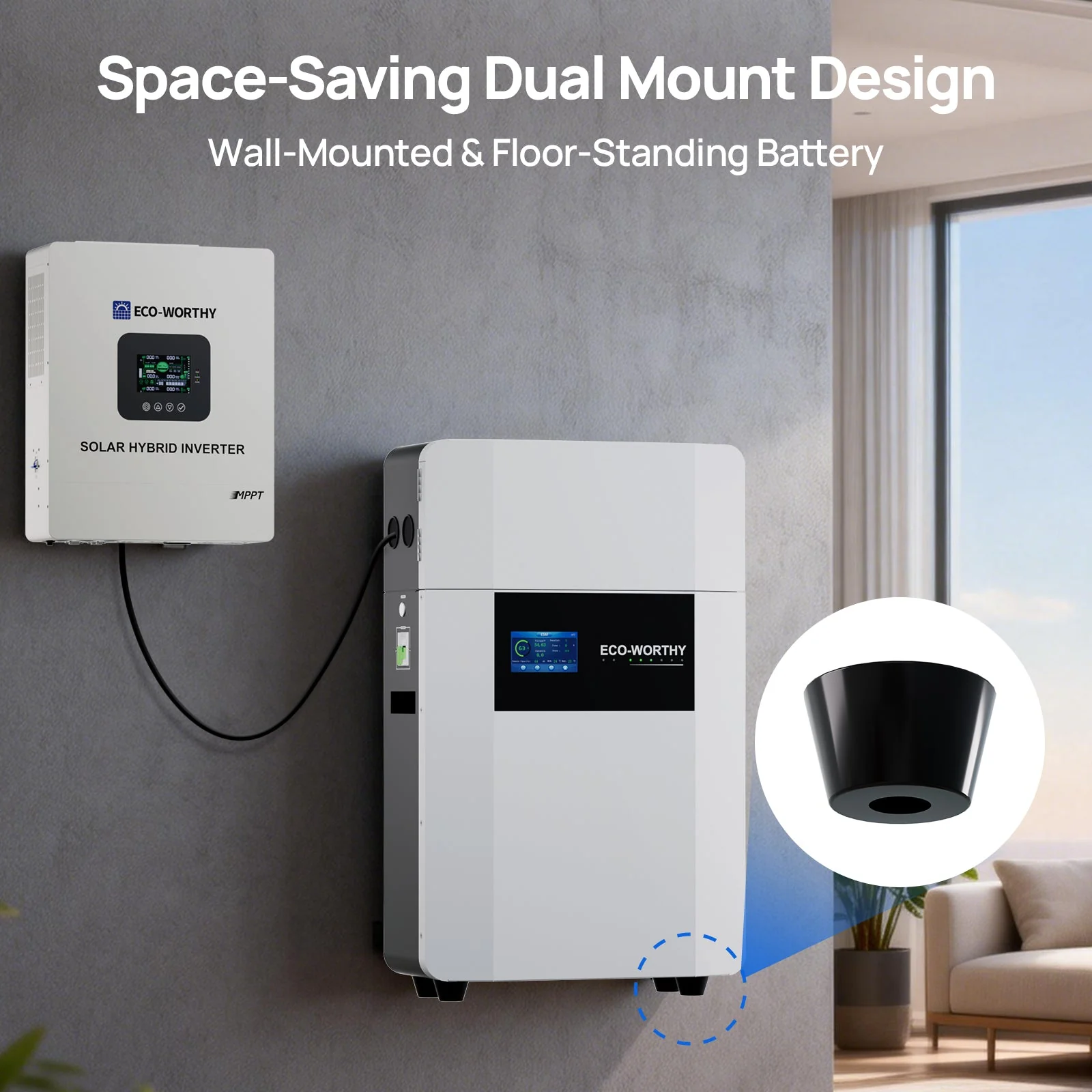 48V 100AH Wall-Mount Lithium Battery LiFePO4 | -4℉ Charge Available | Bluetooth & WiFi | 10 Years Warranty - Image 6