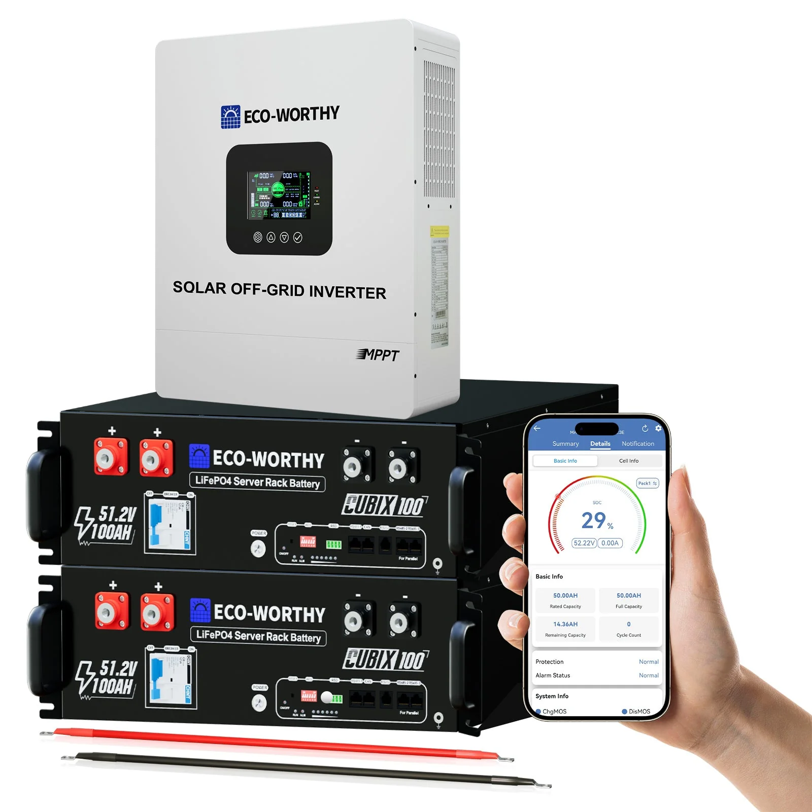 Off Grid Home Power Bundle | 5kW Inverter with 48V 100AH Server Rack Battery - Image 14