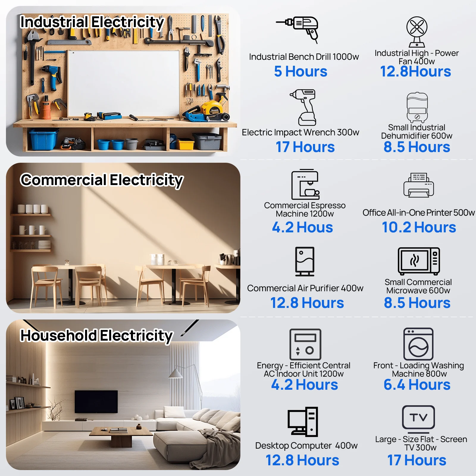 ECO-WORTHY 5.12KWh Home Backup Power With 48V 100Ah LiFePO4 And  3500W 48V Off-Grid Inverter - Image 10