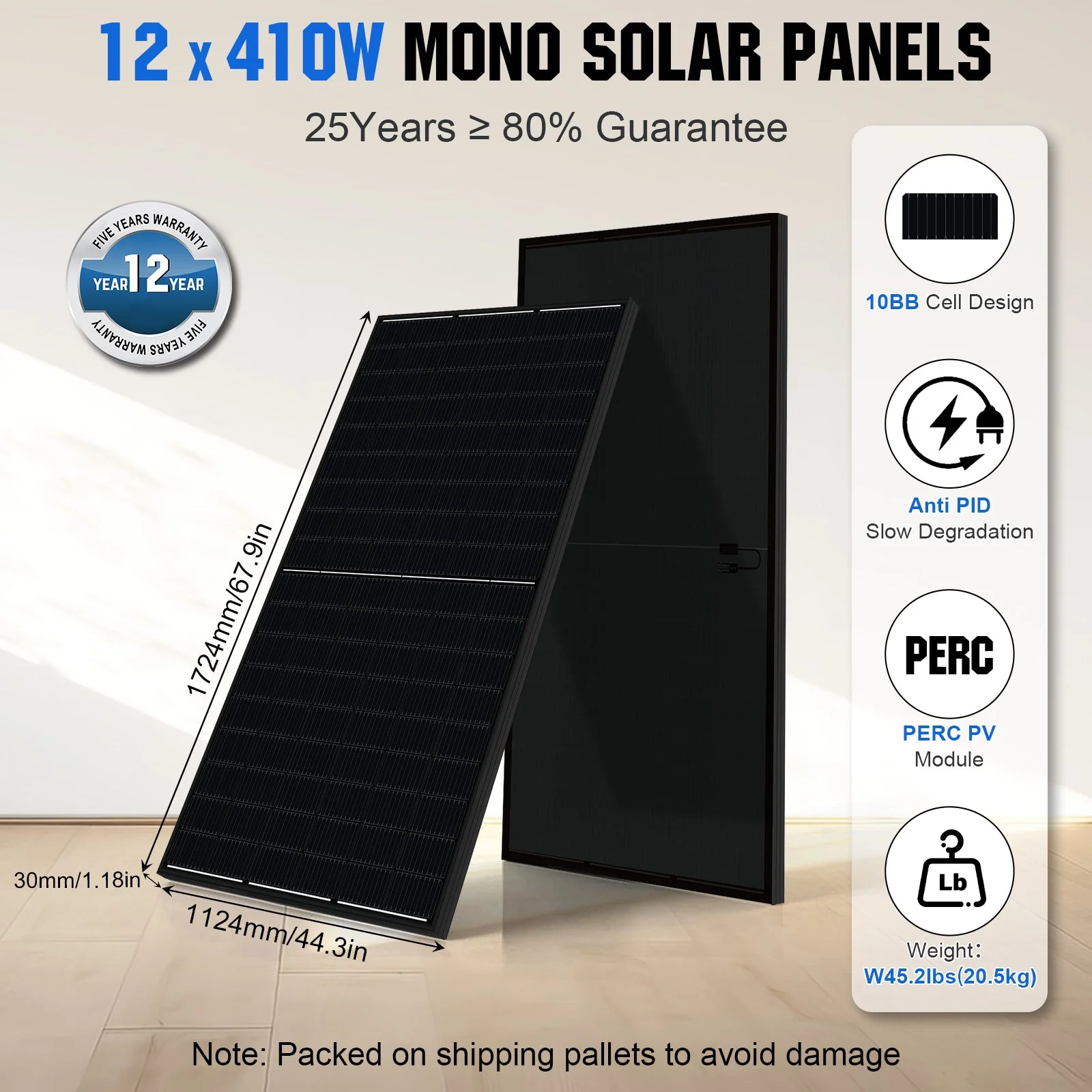 Eco-Worthy 10kw Complete Off-Grid Solar Power System |20.48kWh/61.44kWh Battery | 10000W 120/240V | 4920W/14760W PV - Image 8