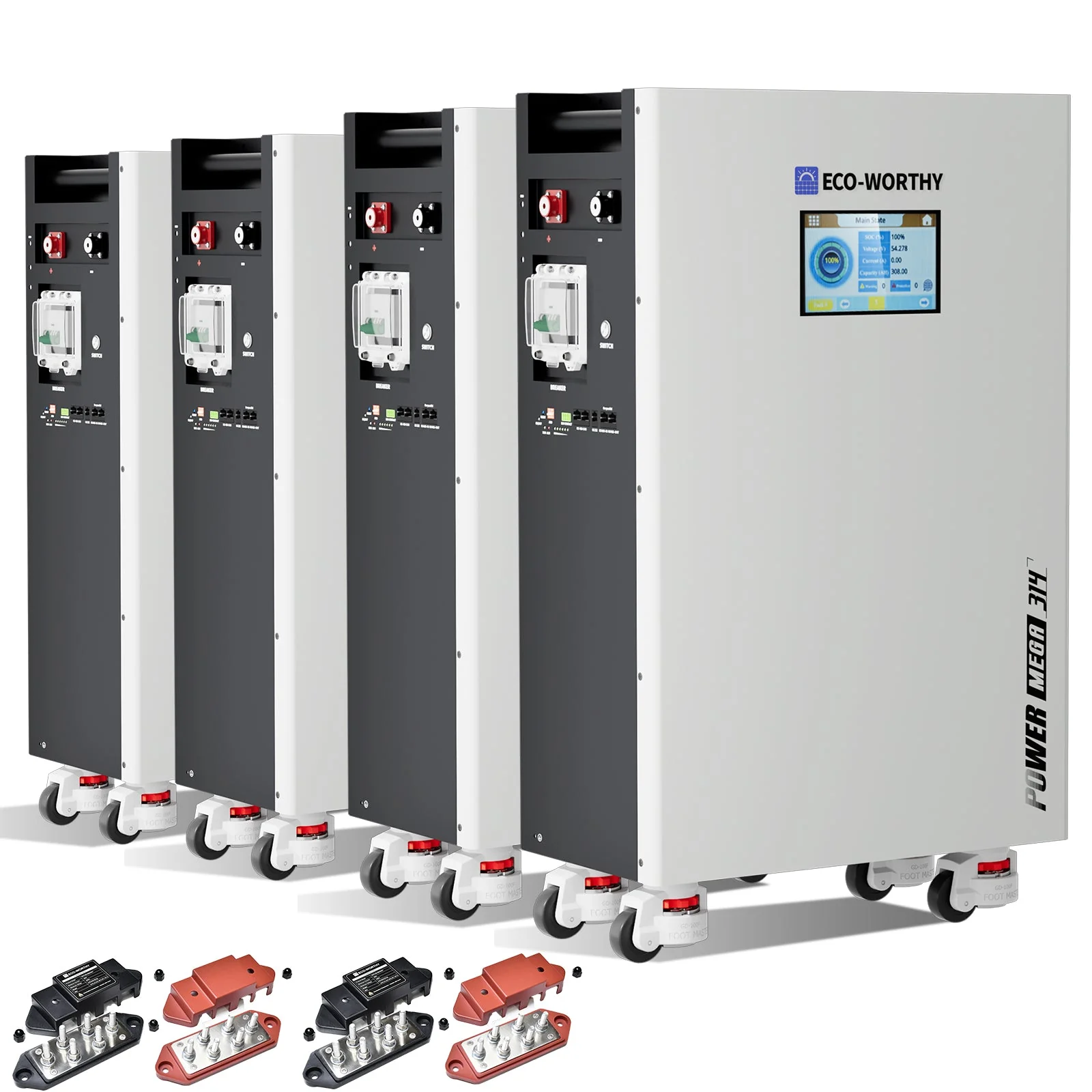 Eco-Worthy PowerMega 314 | 51.2V 314AH Lithium Battery 16kWh | Bluetooth & WiFi | Active Balance - Image 11