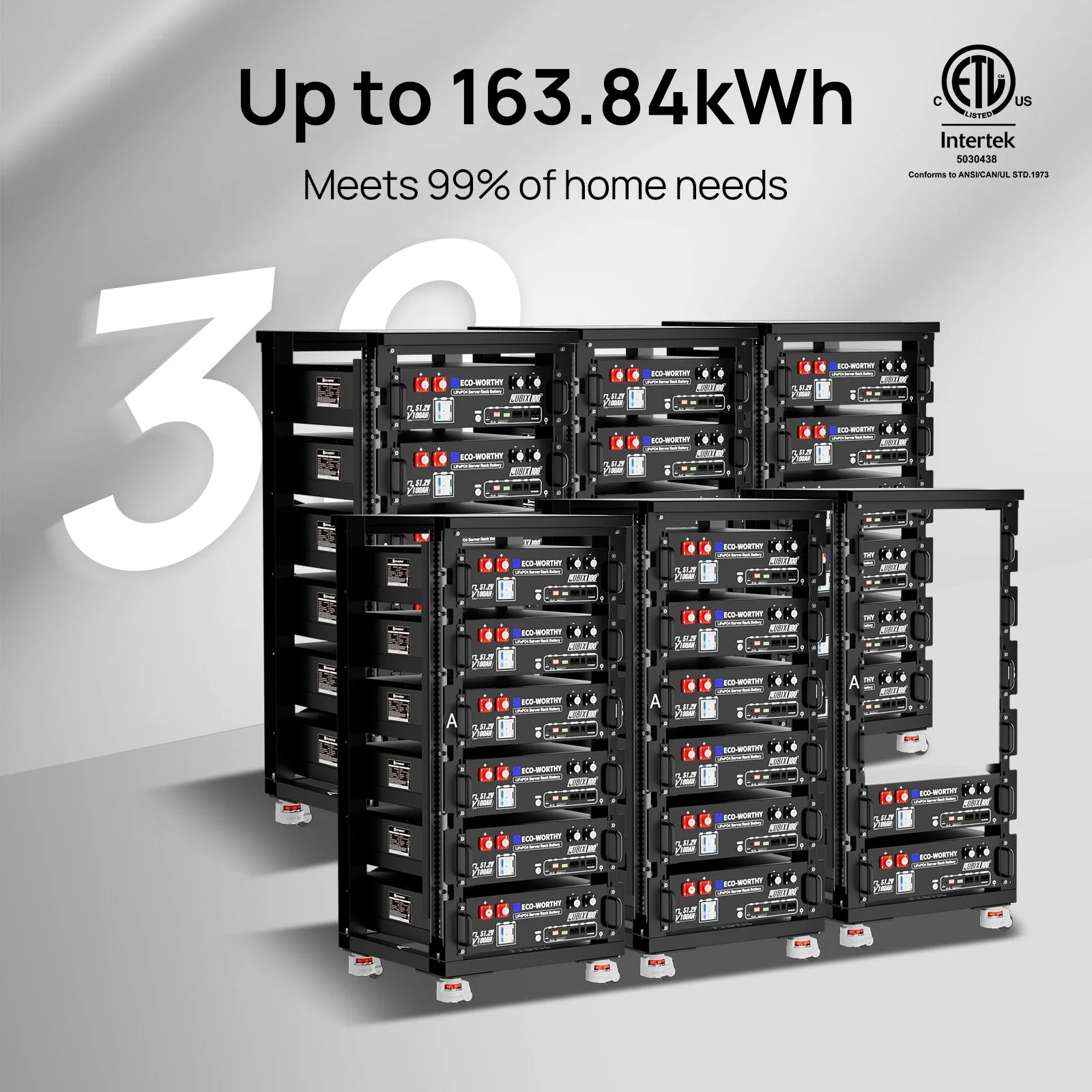 Off Grid Home Power Bundle | 5kW Inverter with 48V 100AH Server Rack Battery | 20.48kWh - Image 4